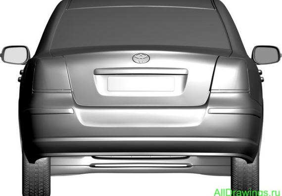 Toyota Avensis (2006) (Avensis Toyota (2006)) - drawings of the car